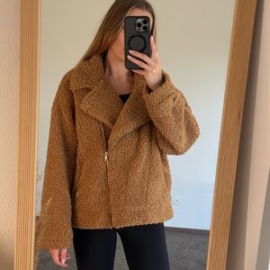Forever 21 Cozy Tan Sherpa Jacket, size:M